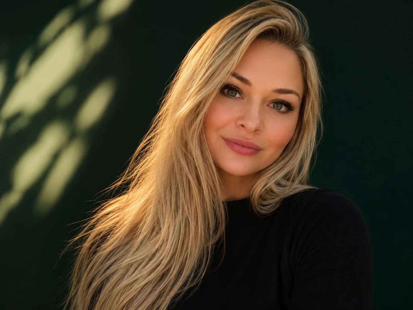 Stephanie Peterman, founder of Rapunzel's, with her long golden hair